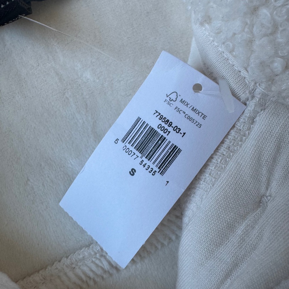 Banana Republic Maya Teddy Sherpa Shacket NWT Cozy Fleece Shirt Jacket Ivory S‎ - Picture 7 of 8